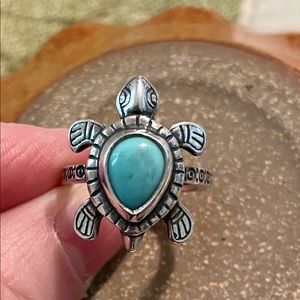 James Avery Turquoise Turtle ring size 6.